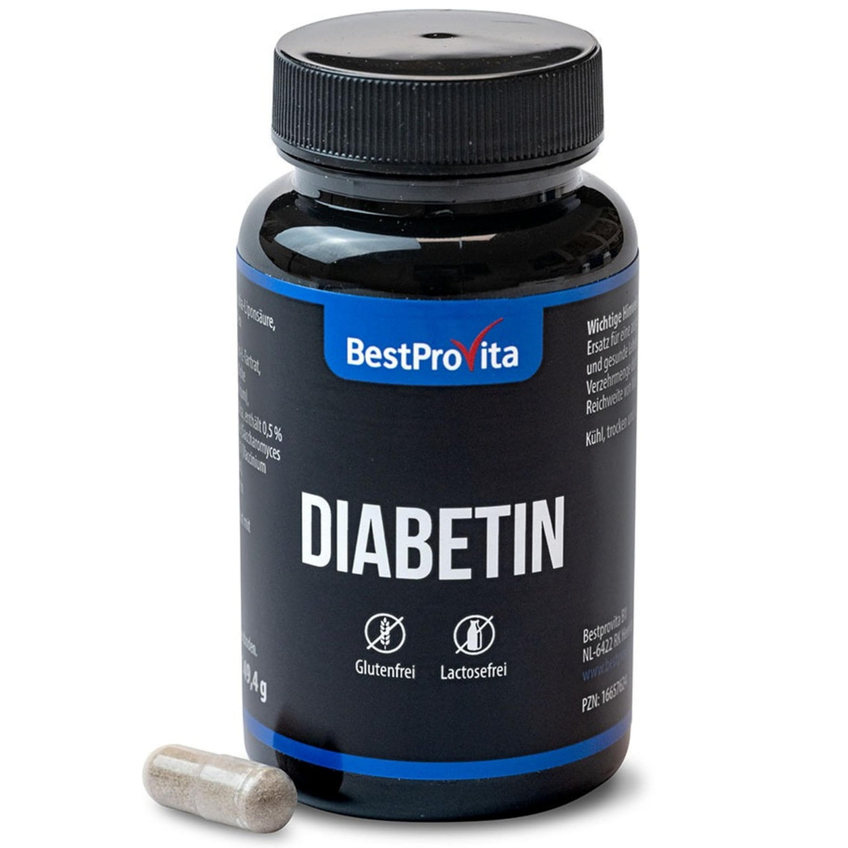 BestProvita Diabetin Capsules (3 x 60 Diabetin Capsules) - Naturlig multivitaminstøtte for type 2 Diabetes, blodsukker senking og diabetes -vitaminer