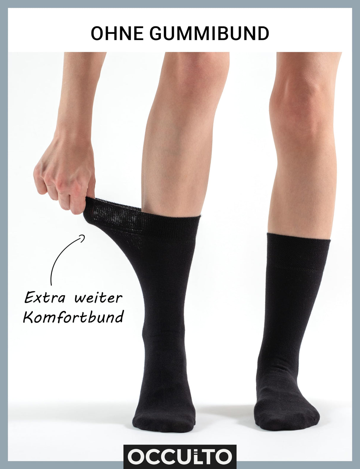 Occulto Damen Diabetic Socken Pack von 10 (Modell: Julia)