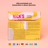 Nicks Keto Bars arašídy n Fudge, čokoládové arašídy karamelové občerstvení, 175 kalorií, 3,9 čistých sacharidů, bez přidaného cukru, bezlepkové, nízké sacharidy (15x40g)