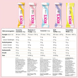 Nicks Chocolate Keto Bar Favoritter Bland med sjokoladebarer uten tilsatt sukker, glutenfri, lavkarbo -søtsaker (12 snacksbarer)