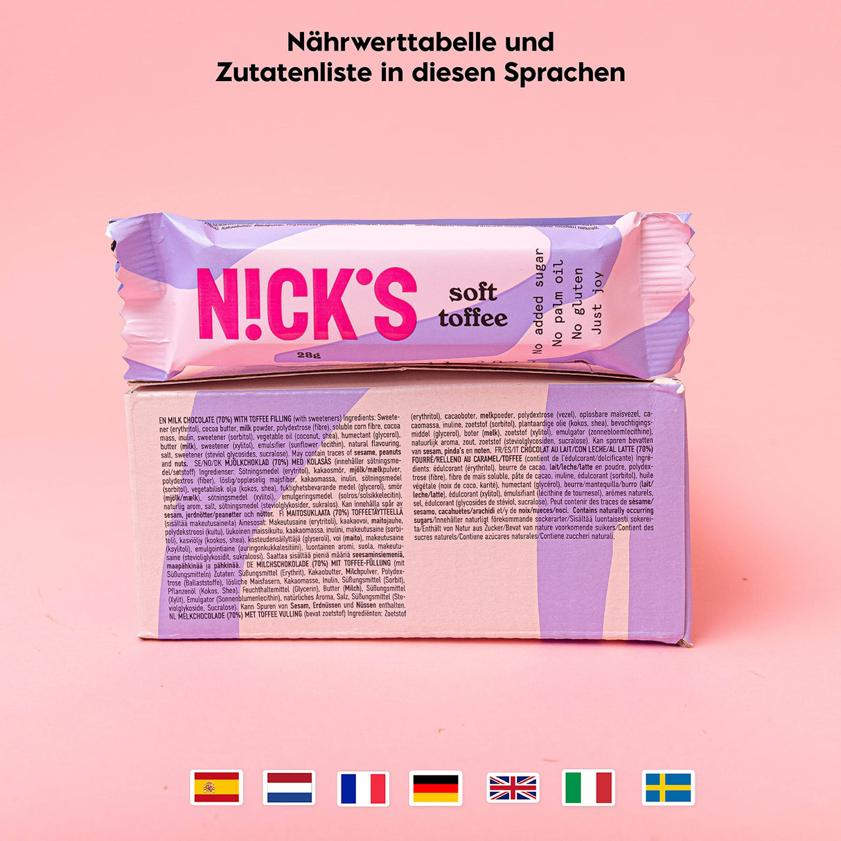 Nicks Keto Bars arašídy n Fudge, čokoládové arašídy karamelové občerstvení, 175 kalorií, 3,9 čistých sacharidů, bez přidaného cukru, bezlepkové, nízké sacharidy (15x40g)