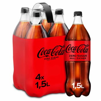 Coca Cola nula 4 x 1,5 l. Pet