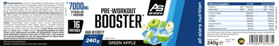 Všechny hvězdy před tréninkem Booster Extreme Grøn æble 240G