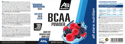All Stars BCAA Powder Berry Blast 420G