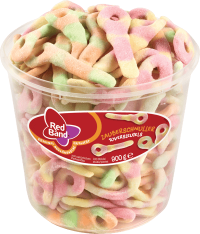 Rødt band Tryllesutter 900 g