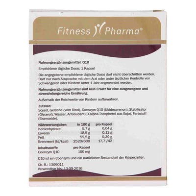 Fitness Q10 100 mg 60 STK