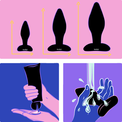 Sinful Bumbum Silikone Butt Plug Sæt