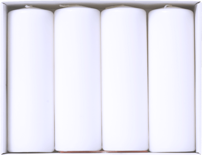 Bloklys 48x15 cm HVID 4-Pak
