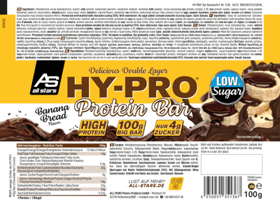 All Stars Hy-Pro Bar Banan Brød 100g