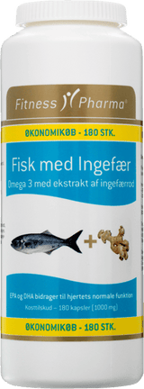 Fitness Pharma Fisk med Ingefær 180 stk