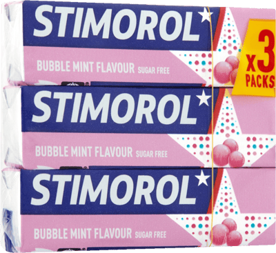 Stimulol Bubble Mint 3-Pak 42 g