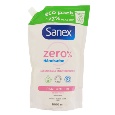 SANEX Zero % Flyd Håndsæbe 1000 ml de recarga