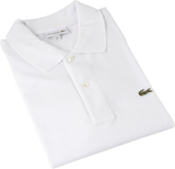 Lacoste polo hvid str l