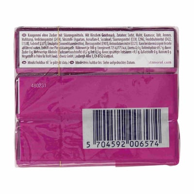 Stimulol Wild Cherry Sukkerfri 3-Pak 42 g