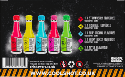Kult skudd blandet 5-pack 15% 5 x 20 ml