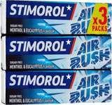 Stimorol Air Rush Menthol Eucalyptus 3-pak 42 g