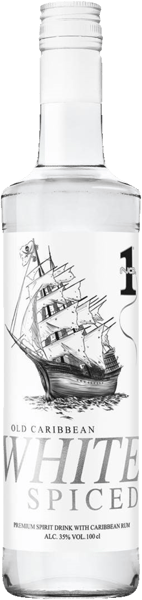 NO1 Caraibe alb condimentat cu rom 35% 1 L