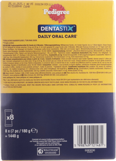 Pedigree dentastix fino a mellem hunde 56 stk