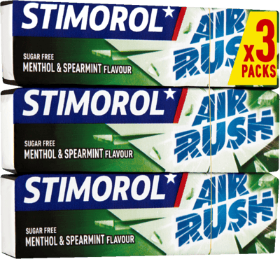 Stimulol Air Rush Menthol Spearmint 3-Pak 42 g