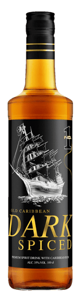 No1 Old Caribbean Dark Spiced med Rum 35% 1 L