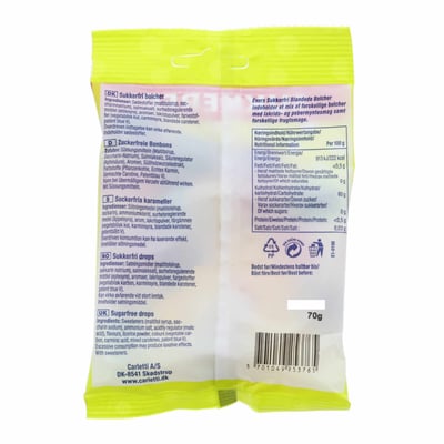 Evers Sukkerfri Blande Bolcher 70 G
