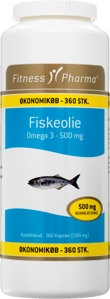 Fitness Fiskeolie 500 mg 360 stk