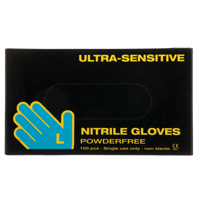 Engangshandske Ultra Sensitive Sort