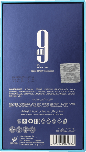 Afnan 9 am immersione EDP 100 ml