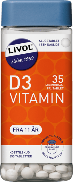 Livol D-vitamin 35µg 350 stk