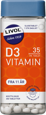 Livol D-vitamin 35µg 350 stk