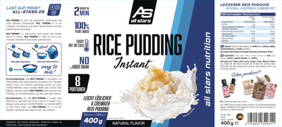 All Stars Rice Pudding neutrální 600g