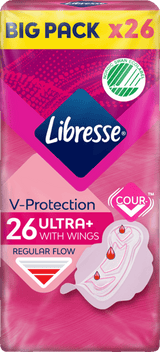 Libresse Ultra Regular Regular Bind Med Vinger 26 STK