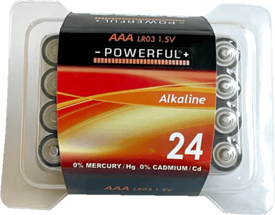 Baterie AAA alkalický 24-pk