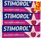 Stimorol Wild Cherry Sukkerfri 3-pak 42 g