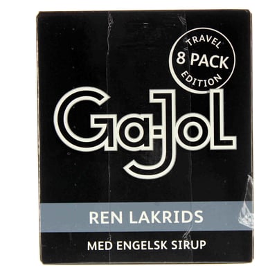 Ga-jol sort ren lakrids 8x23 g