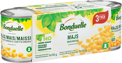 Majs 3 pk bondele 3 x 140 g