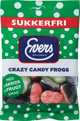 Evers Sukkerfri Frogs Crazy Candy 70G