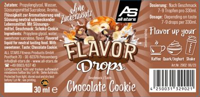 All Stars Flavor Drops Chokolade Cookie 30 ml