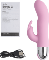 Pecaminoso juguetón rosa conejito g de conejo vibrador
