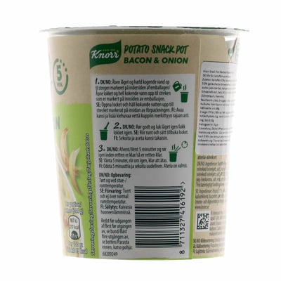 Knorr bocadillos puré de papas m tocino 51 g