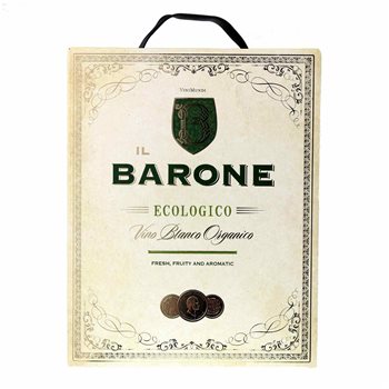 IL BARONE WHITE Økologisk 3 l. Bib