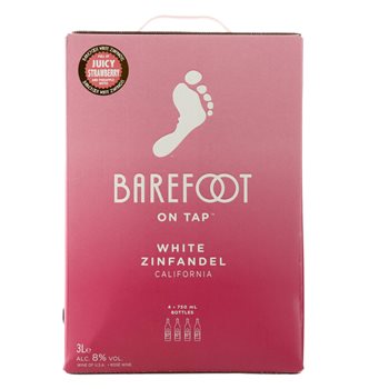 Barfot hvit zinfandel 3l smekke