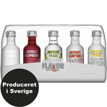 Absolut pět vodka 40% 5x0,05 l.