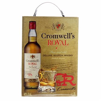 Cromwells skotsk whiskyväska i ruta 40% 3,0 l.