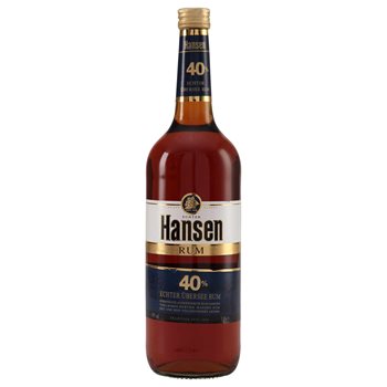 Hansen rum modrá 40% 1 l.