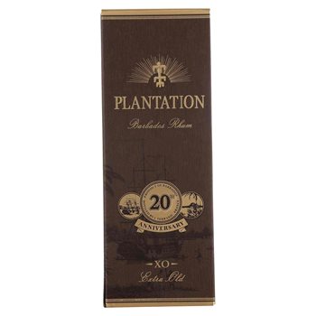 Rum Plantation Barbados Extra altes 20 -jähriges Jubiläum 40% 0,7 l.