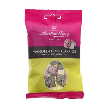 Anthon Berg Almond Egg Licorice 80G Velikonoce