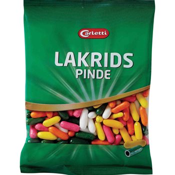 Carletti lakritsstickor 190 g.