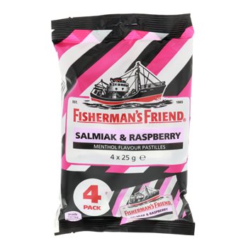 Fisherman's Freind Salmiak-Raspberry 4pcs 100G