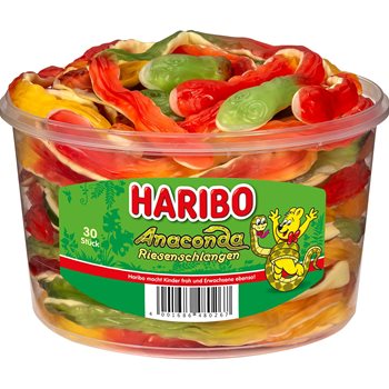 Haribo Giant Snakes 30 PC -uri 1200 g